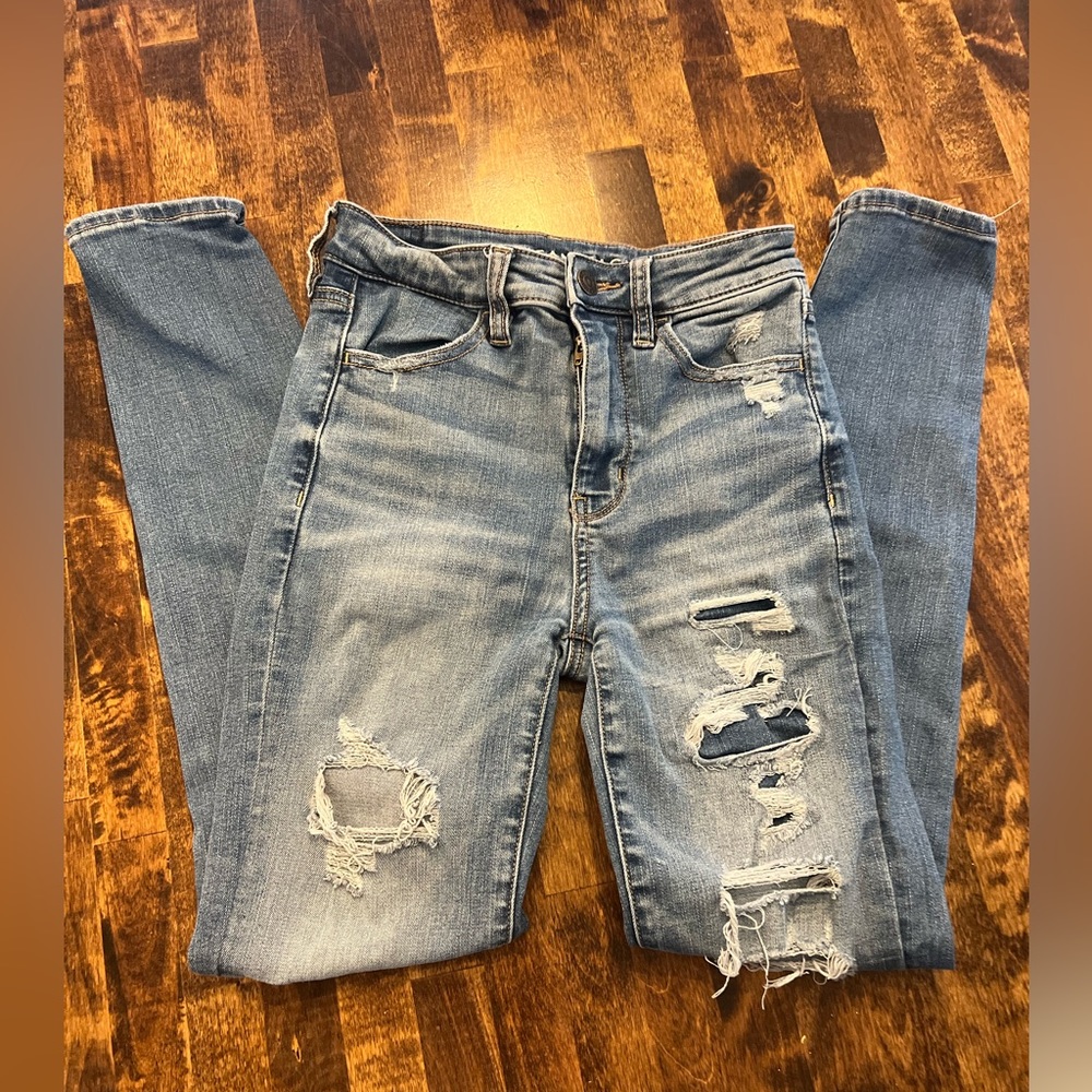 American Eagle  high-rise jegging crop size 0 regular